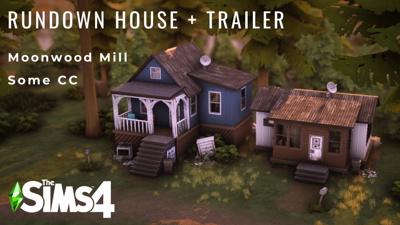 Rundown Shack and Trailer || Sims 4 Speedbuild || CC Links || Realistic