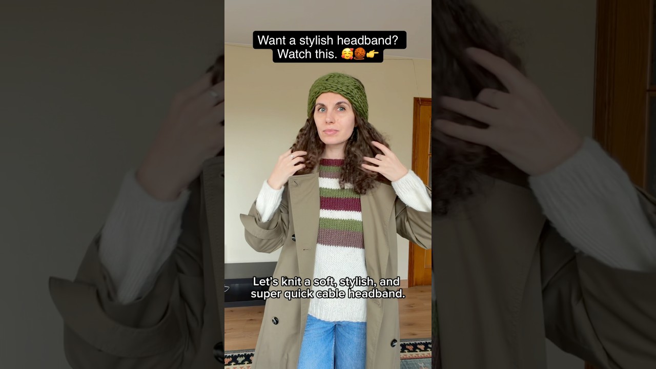 🧶Soft Cable Headband &ndash; Video tutorial