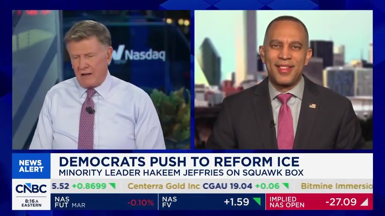 Leader Jeffries on CNBC's Squawk Box