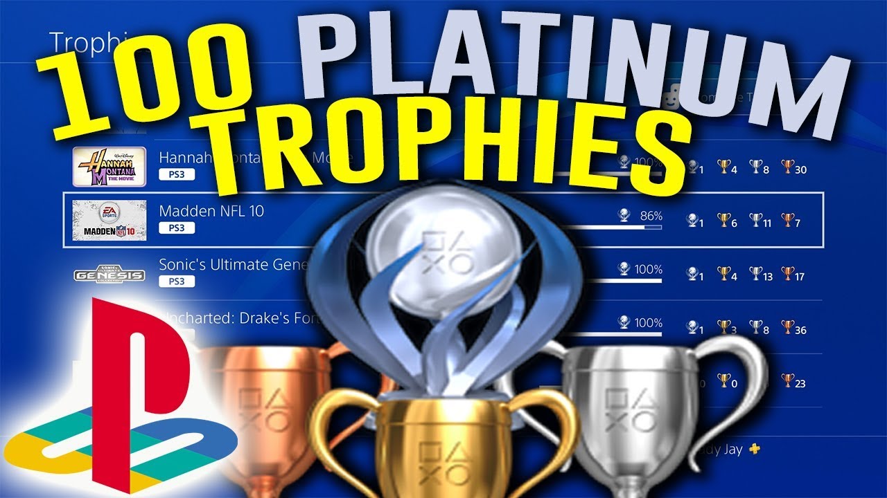 My INSANE Playstation Platinum Trophy Collection (100 Platinum's)