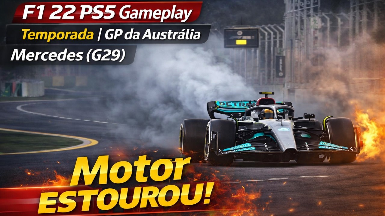 F1 22 PS5 Gameplay – Temporada | GP da Austrália | Mercedes (G29)