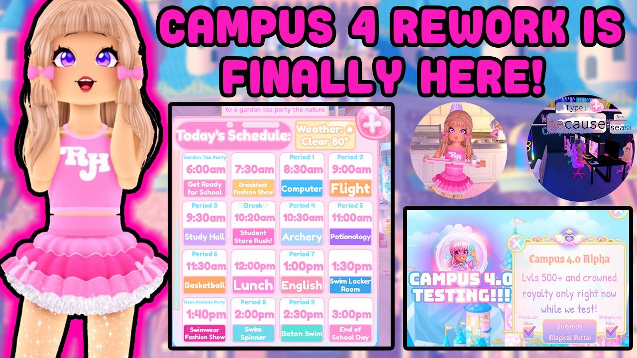 Campus 4 NEW REWORK Is Finally Here In The New Royale High Update