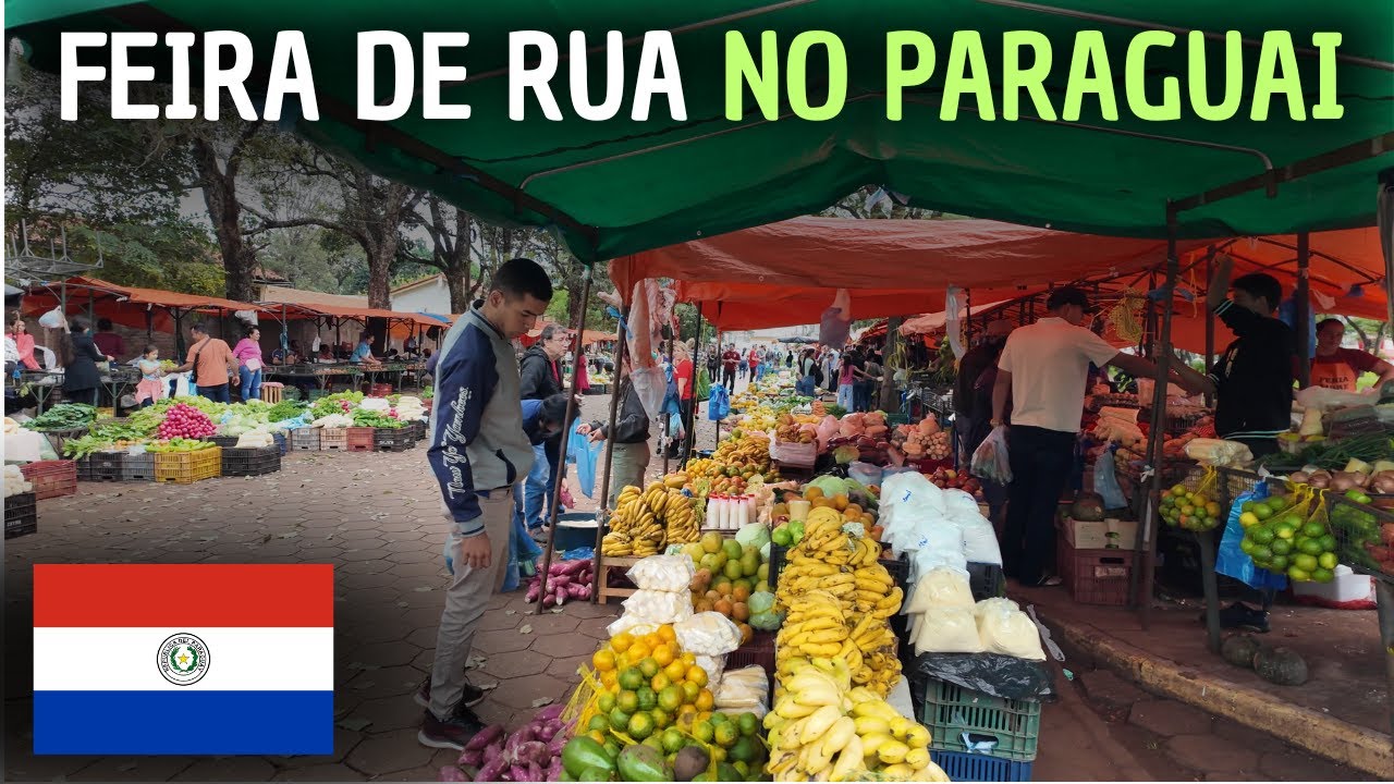 FEIRA de RUA em PEDRO JUAN CABALLERO no Paraguai
