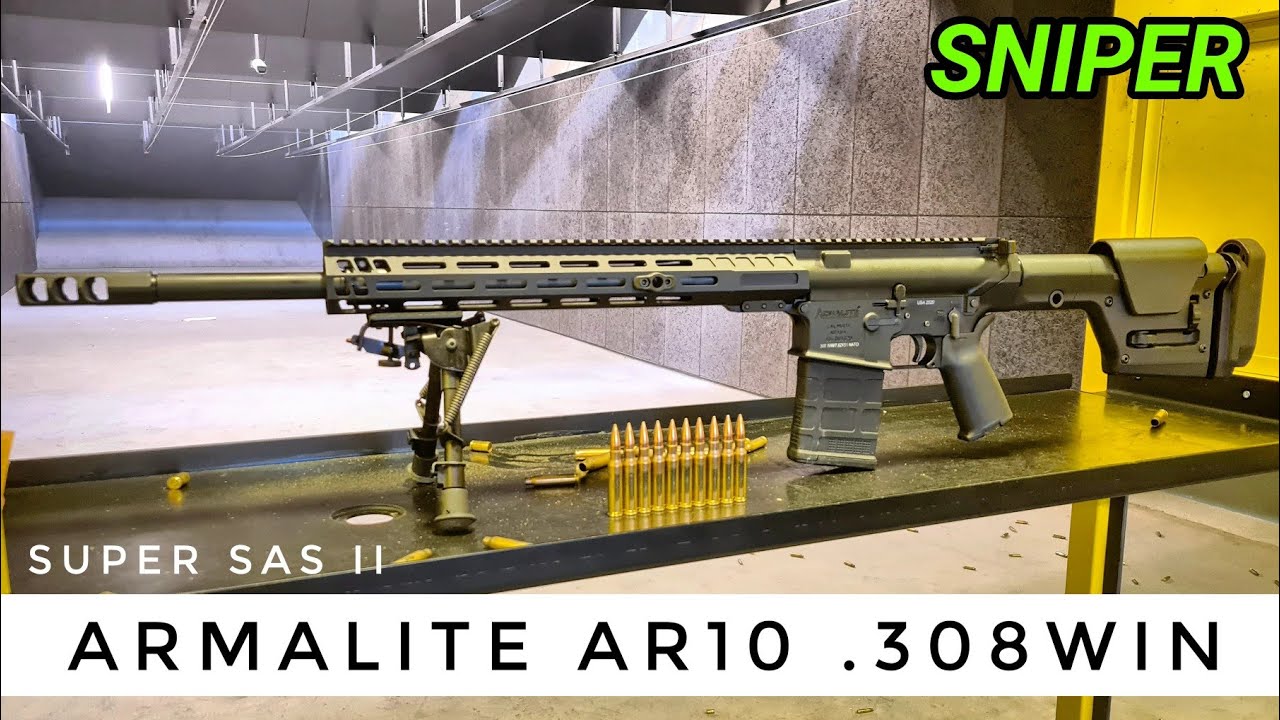 ARMALITE AR 10 em .308 Winchester, Apresentação e Teste no Brasil - Super SAS gen2 Semiauto - SNIPER