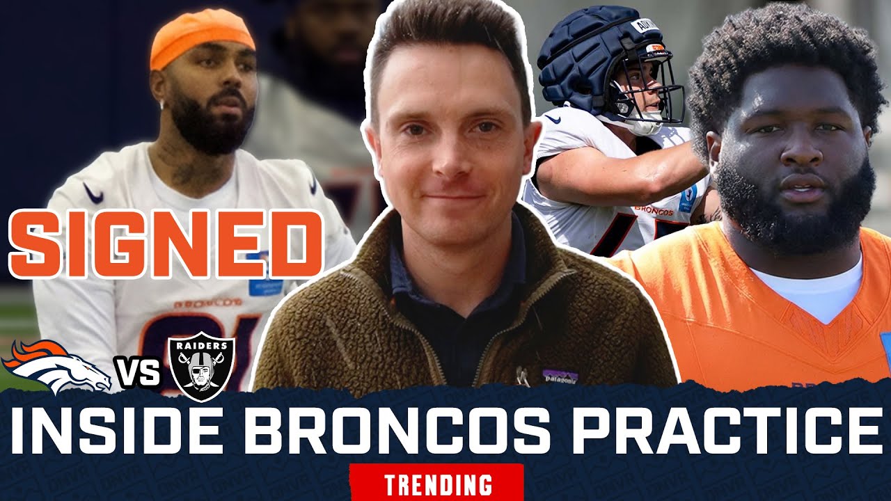 Broncos Add NEW WR Elijah Moore, KEY Injuries Before Raiders Game & More | Inside Broncos Practice