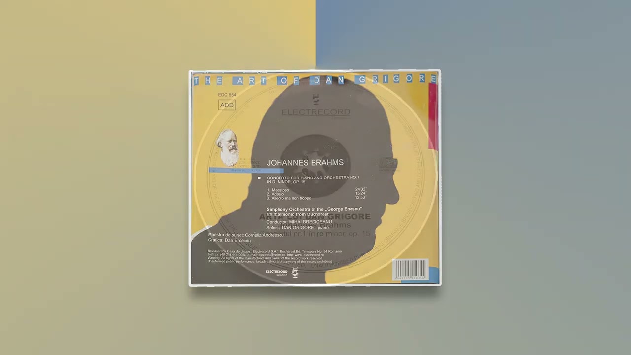Dan Grigore - BRAHMS - Piano Concerto no. 1 in D minor, Op. 15 - Conductor Mihai Brediceanu