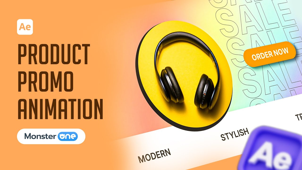 Product Promo in After Effects - After Effects Tutorial - #MonsterOne