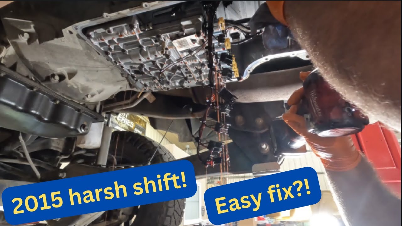 2015 Ford F250 6.7 Powerstroke with 6R140 transmission harsh shift. #mechanic #powerstrokediesel