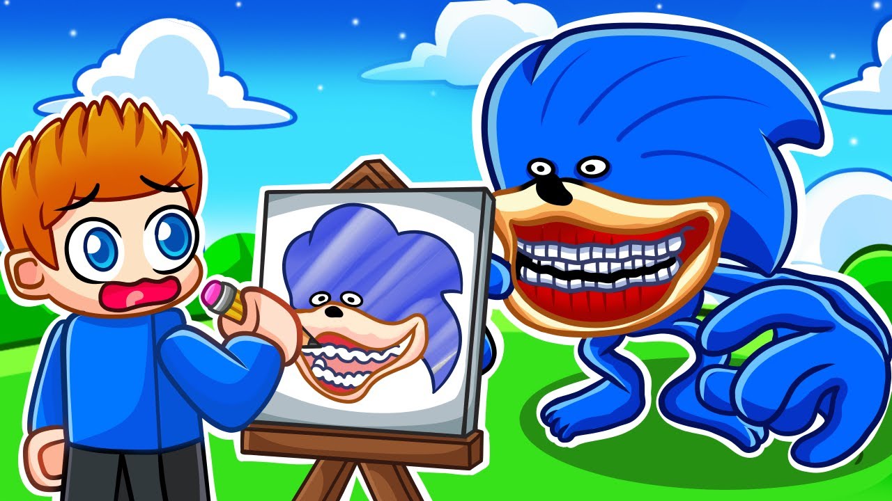 NIGDY NIE RYSUJ SHIN SONIC w ROBLOX!