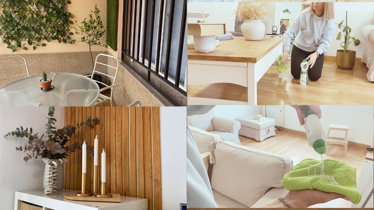 💫 Limpieza de PRIMAVERA a fondo del salón 💐+ rutina diaria del hogar 