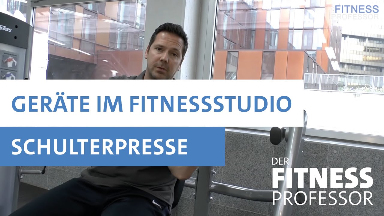 Geräte im Fitnesstudio - Schulterpresse