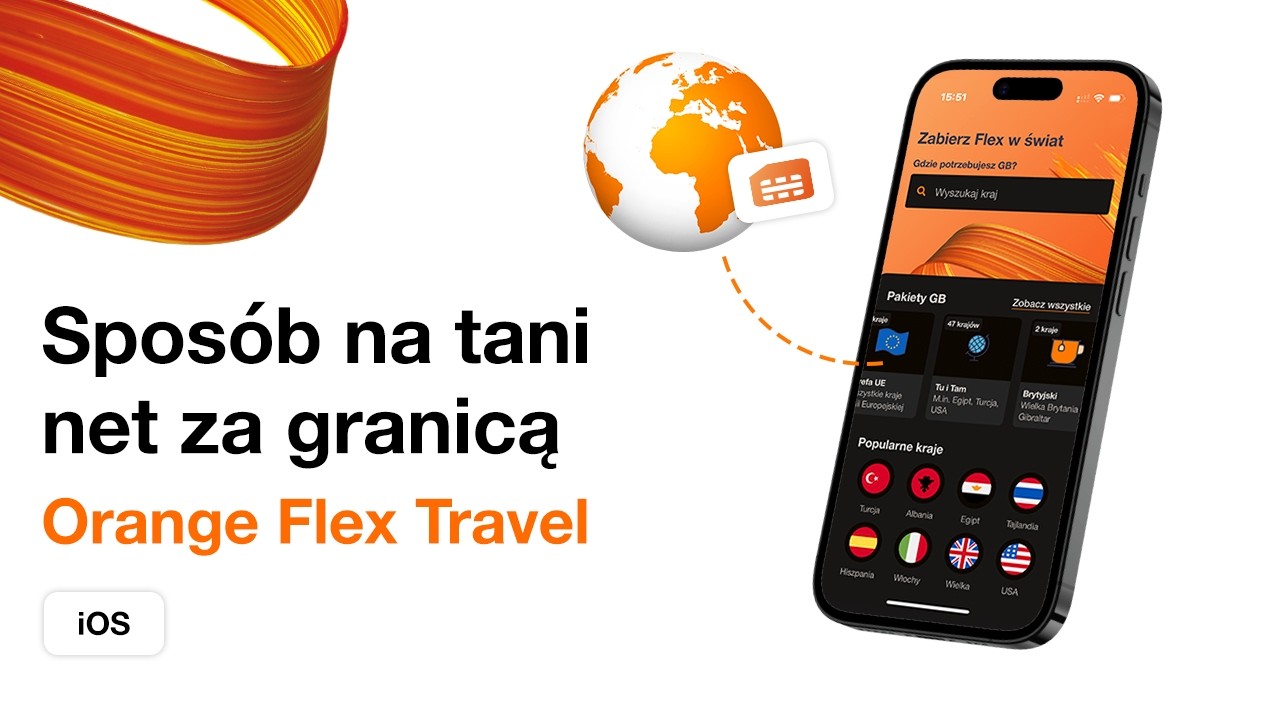 Jak łatwo kupić INTERNET ZA GRANICĘ? Orange Flex Travel: poradnik krok po kroku [iOS]
