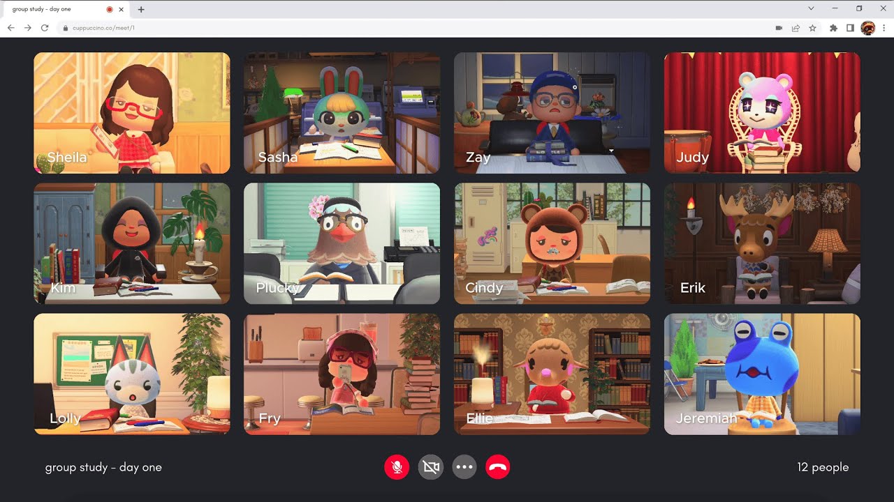 group study #1 👩&zwj;💻⚡️ chill lofi beats, ambient sounds | animal crossing