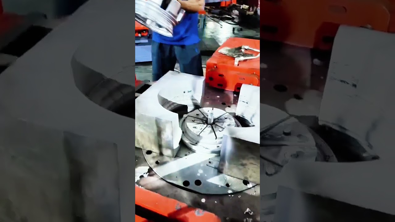 Aluminum wheel gravity casting machine， 