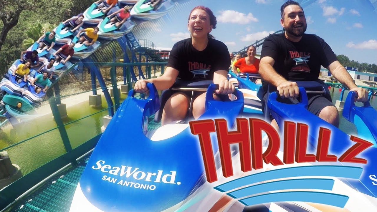 Wave Breaker: The Rescue Coaster at SeaWorld San Antonio Texas POV  - Thrillz