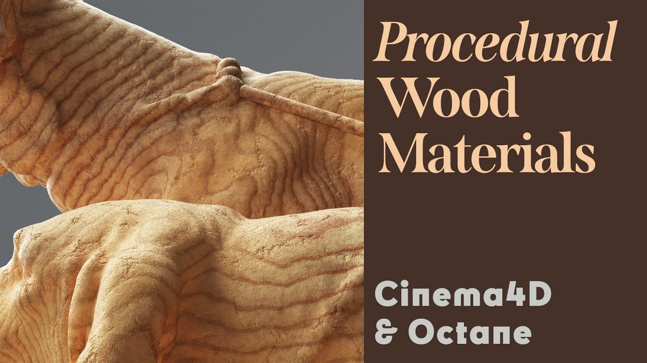 Cinema 4D Tutorial - Procedural Wood (Octane)