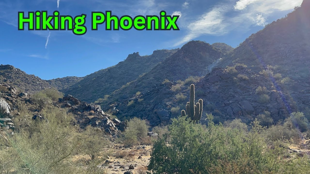 Hiking South Mountain Park and Preserve in Phoenix Arizona USA 12/15/2024