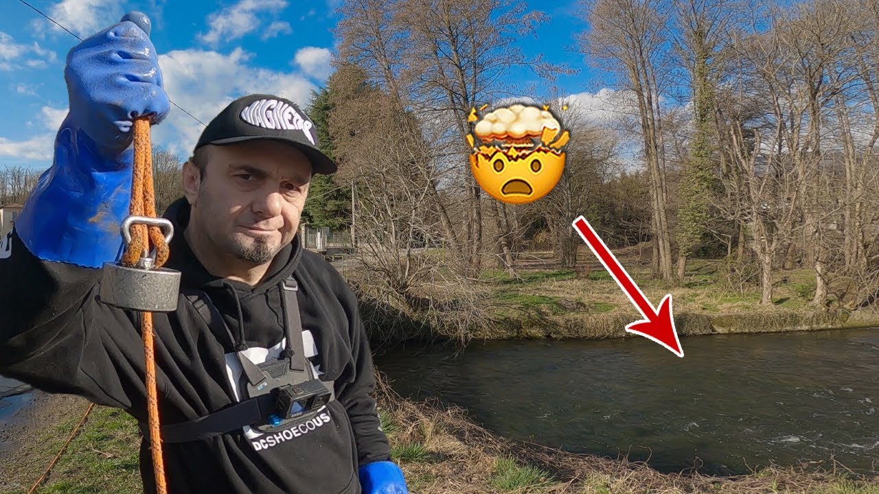 Ho Lanciato il MAGNETE NEL FIUME e Guarda cosa ho trovato! Magnet Fishing