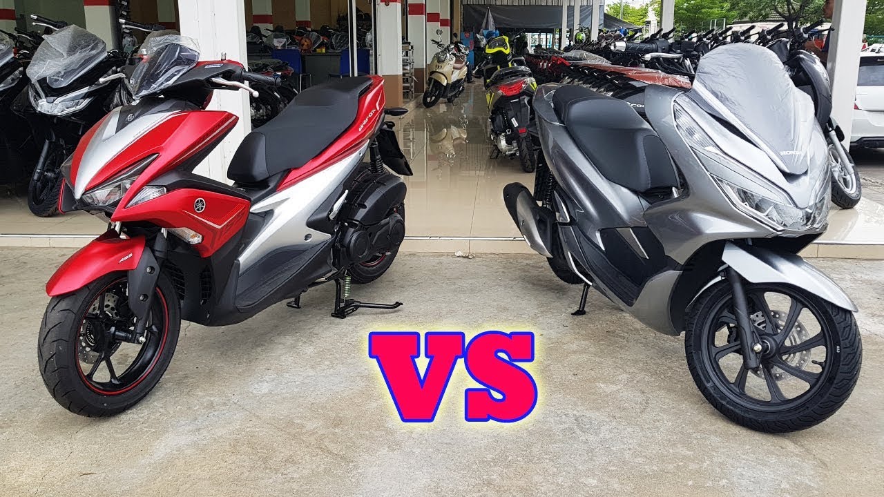 New Honda PCX 150 VS Yamaha Aerox 155