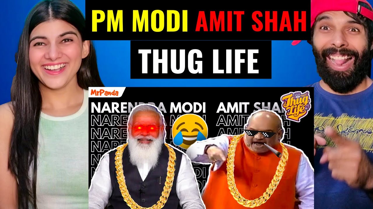 PM Modi & Amit Shah 🔥😂 THUG LIFE | Savage Moments | Funny | Reaction!!