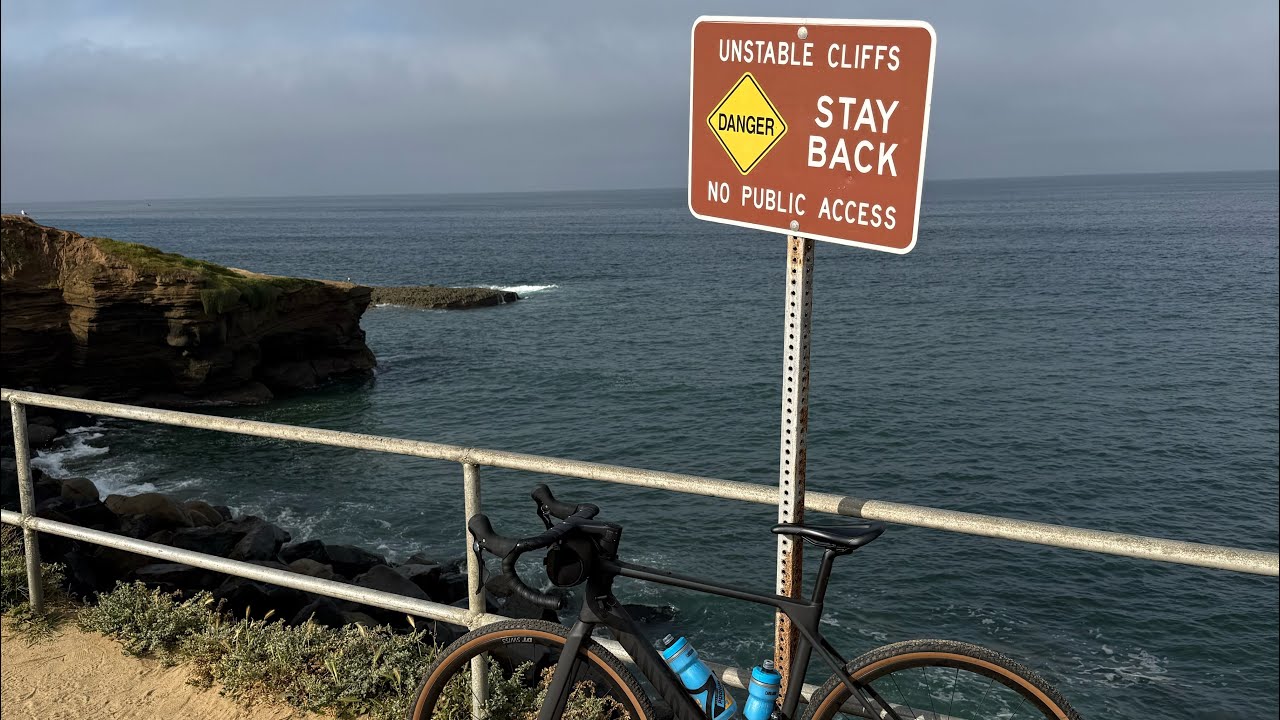 San Diego bike ride through Ocean Beach and Point Loma on my Canyon Endurace with gravel tires/flats