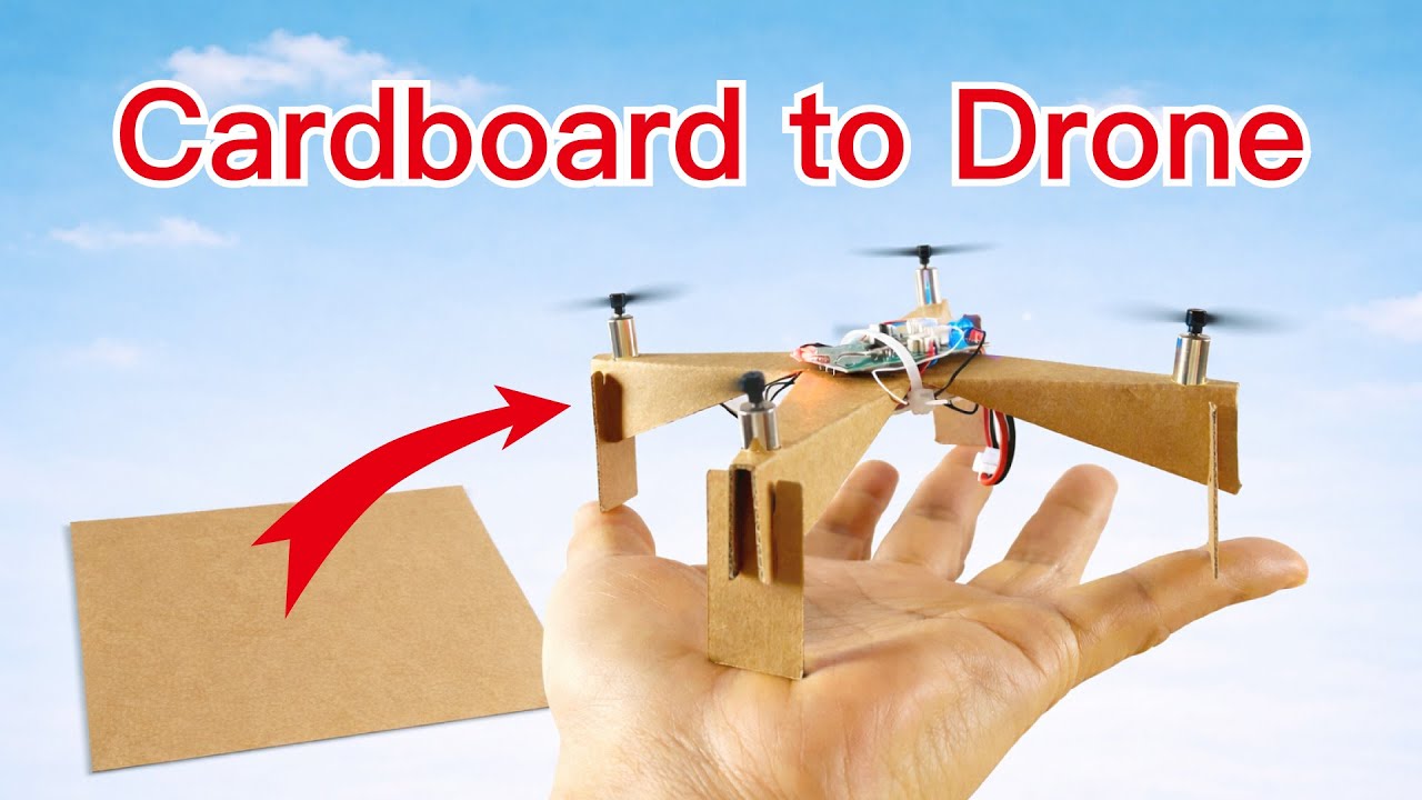 It's very simple: make a drone from recycled cardboard | DIY | Cardboard | Drone Making