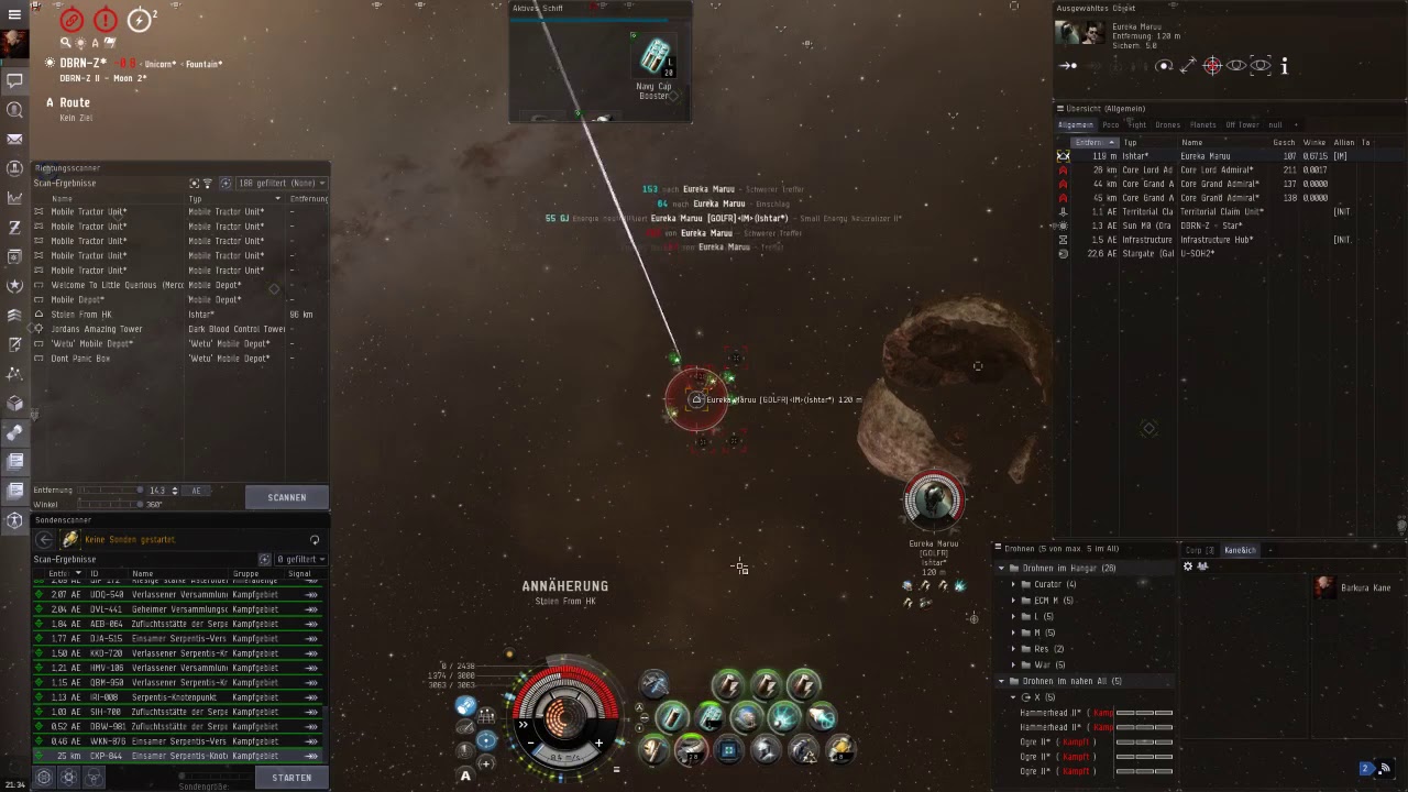 Eve online Stratios vs Ishtar (Blackout)