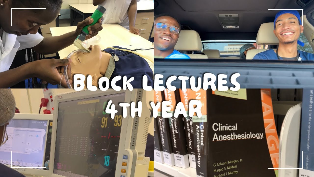 6 WEEK BLOCK LECTURES: 4th year MedSchool