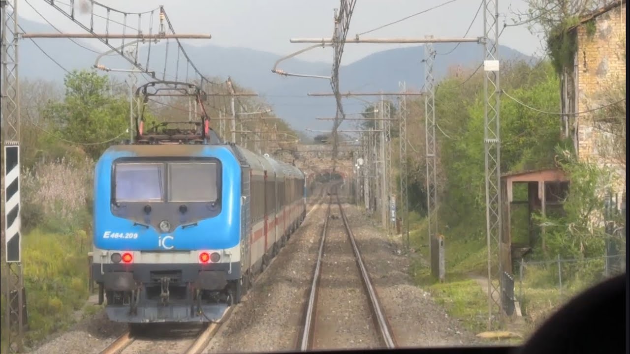 DA NAPOLI C.LE A ROMA TERMINI VIA FORMIA DALLA CABINA DEL ROCK ETR521.160 (RETRO CAB RIDE) 