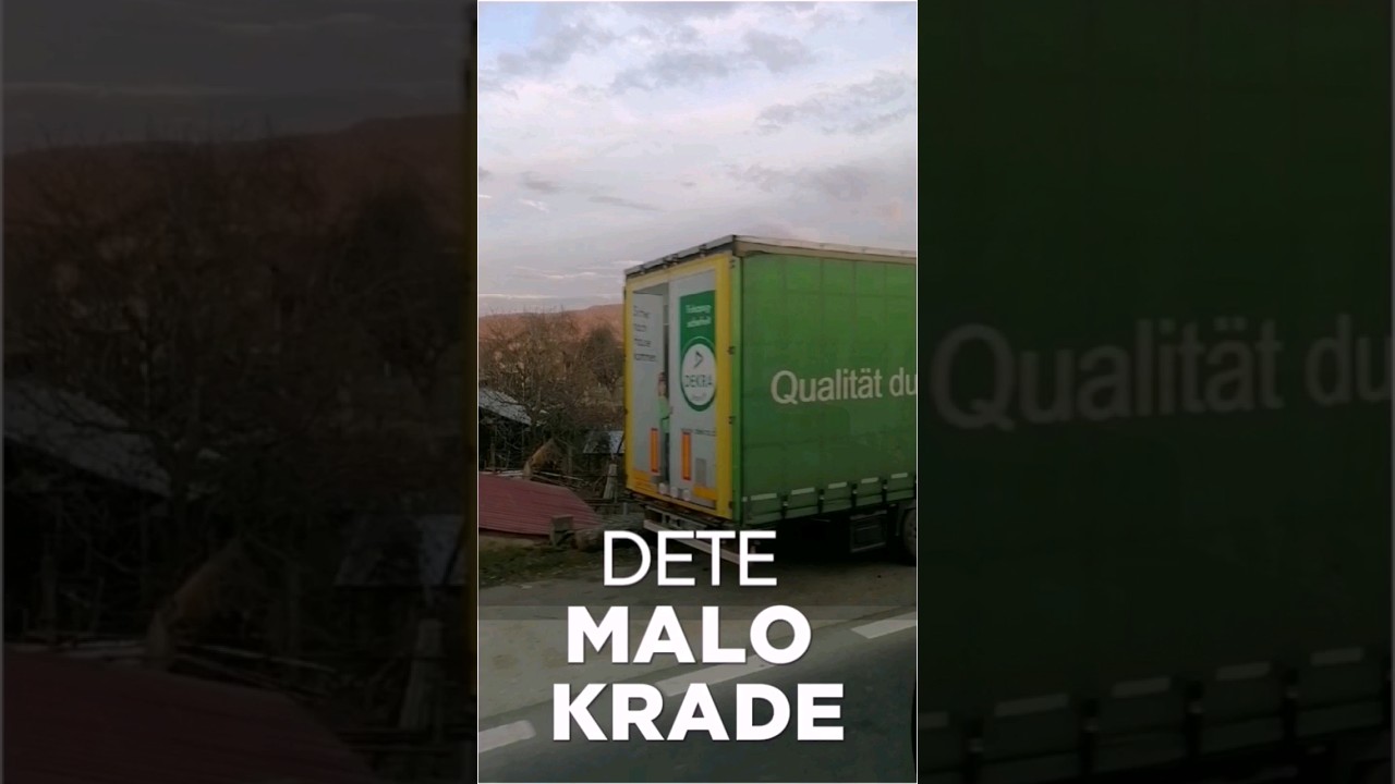 DEVOJČICA KRADE PO KAMIONIMA #vozimisko #lopovi