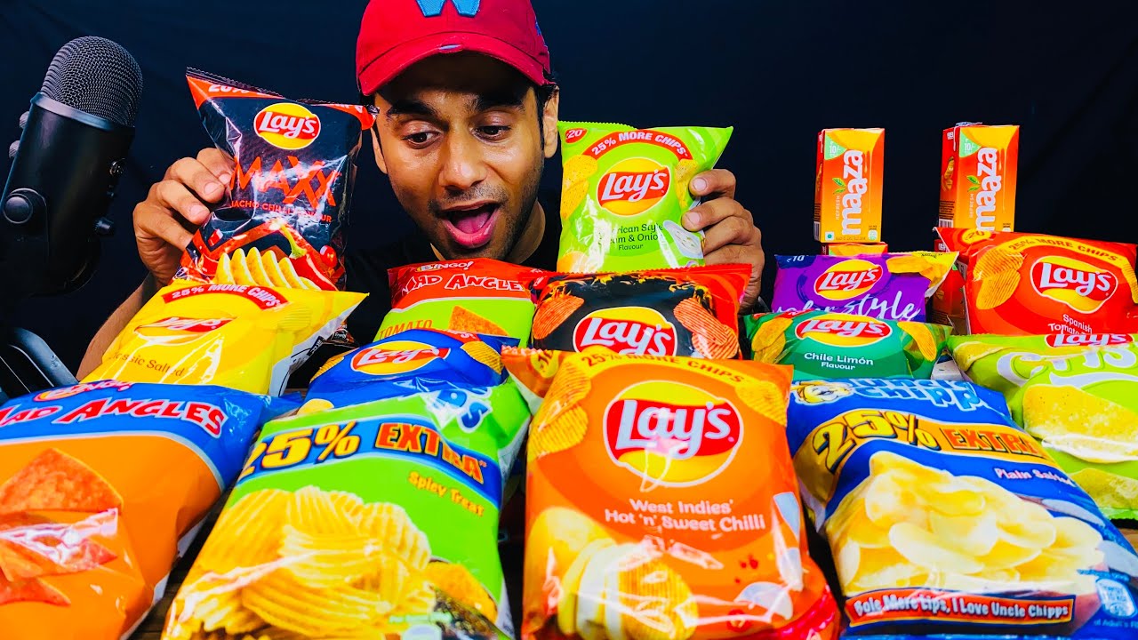 INDIAN SANCKS EATING CHALLENGE 🔥| EATING 13 VARIETIES OF LAYS* CHIPS |  FOOD EATING CHALLENGE |