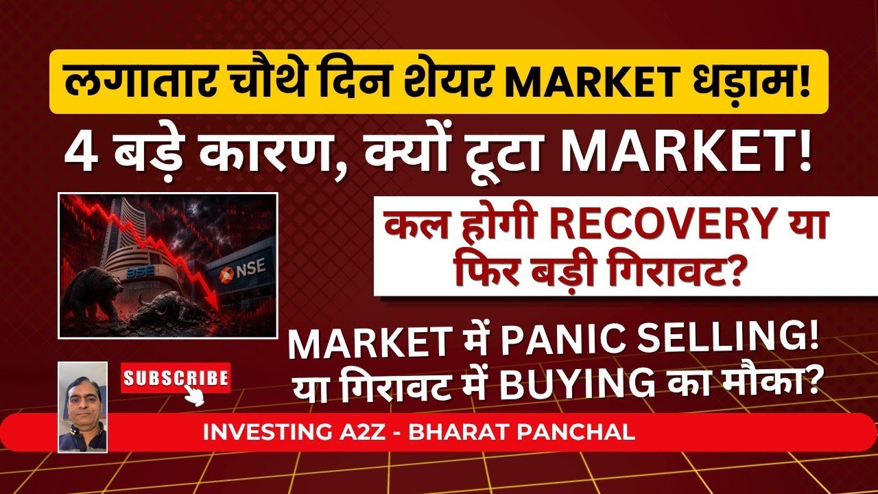 Nifty below 24,000! 4 big reasons, yesterday's market trend #stockmarketindia #sharemarketindia 