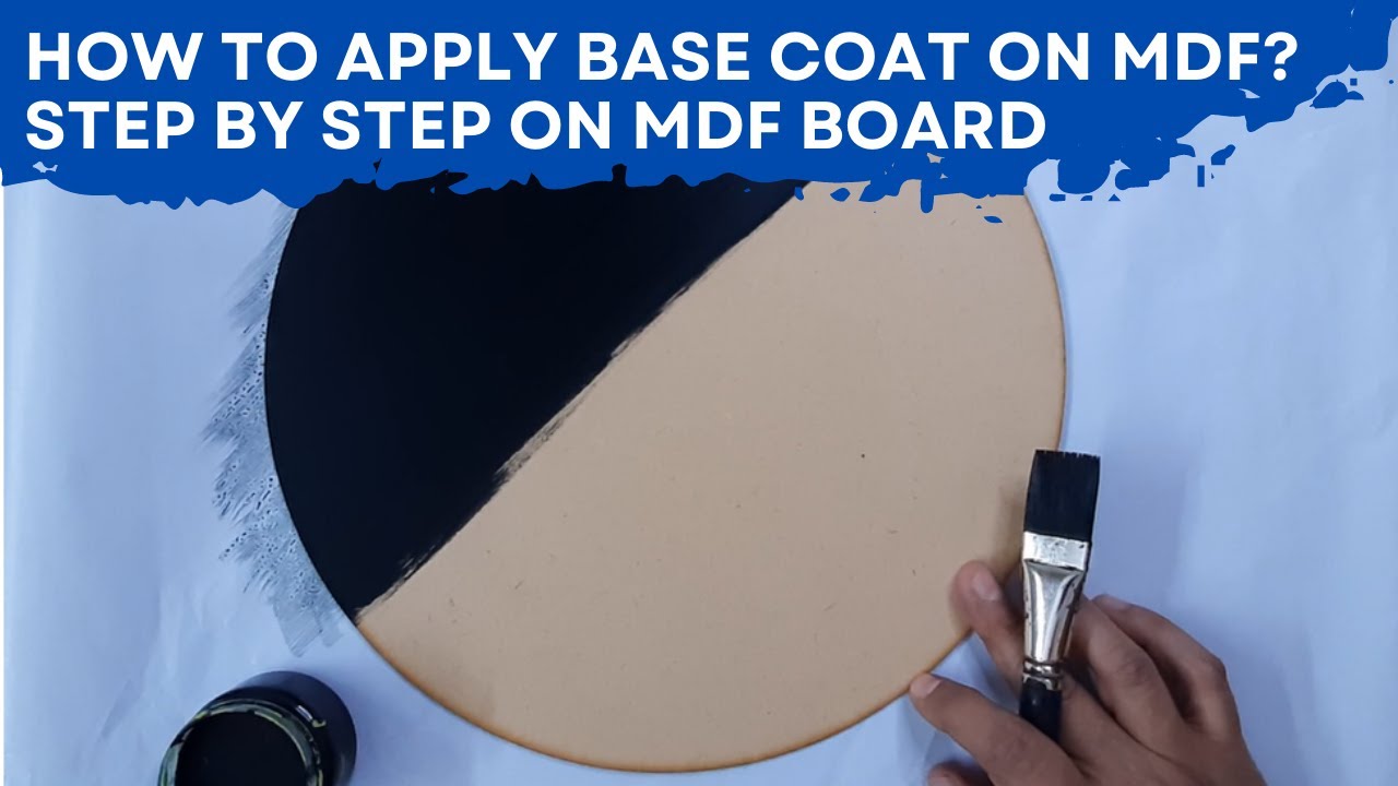 How to apply base paint? | Dot Mandala on MDF | (Dot mandala for beginners) |2022 | ATM Creations