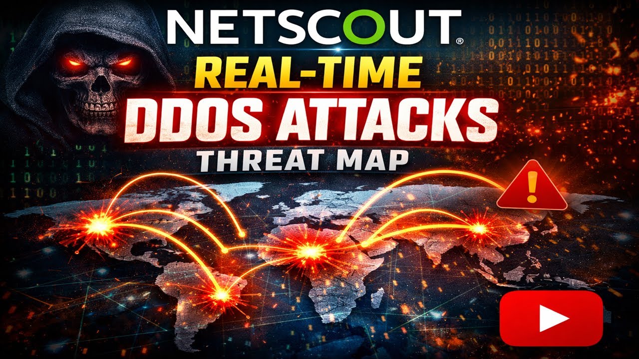 Netscout Real Time DDOS Attack threatmap