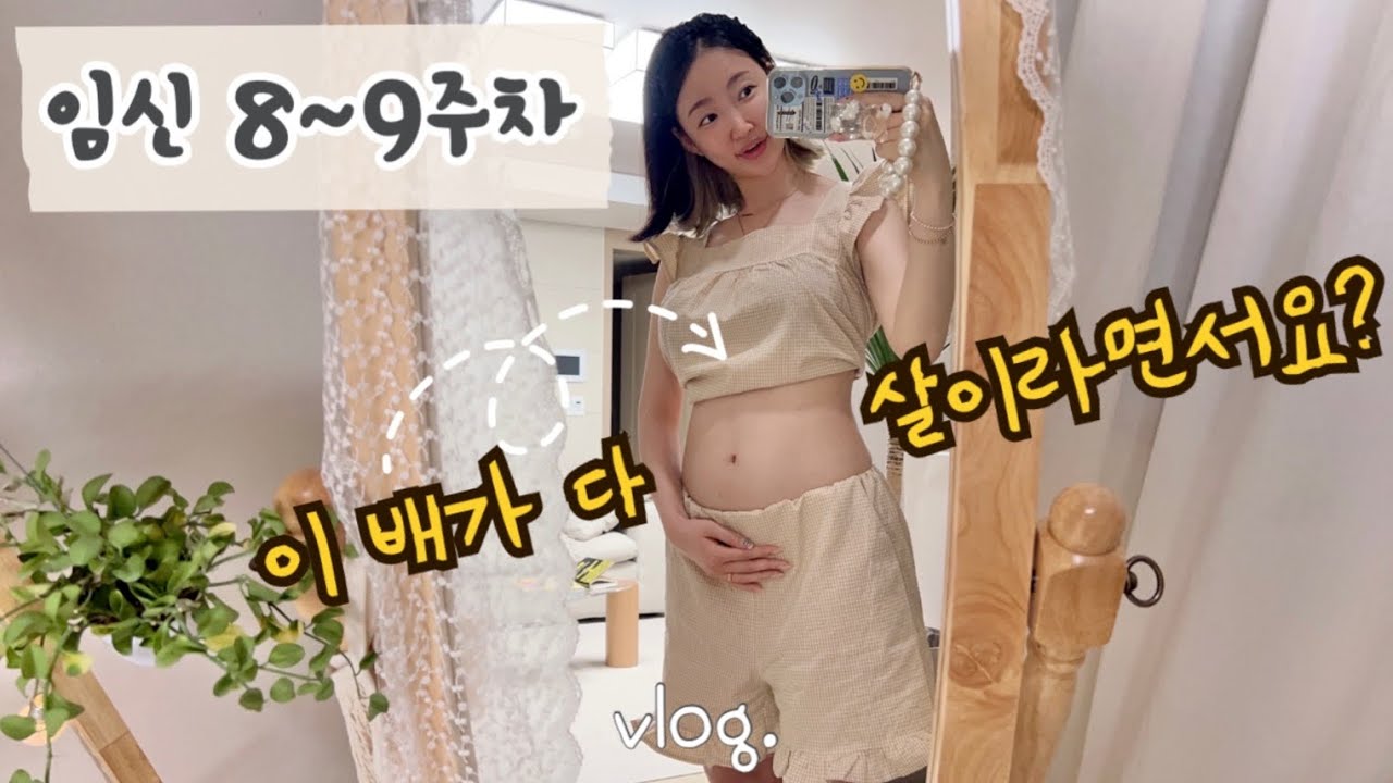 VLOG | 임신 8~9주차 일상 | 젤리곰 금돌 | 보건소 산전검사 | 임신 이렇게 힘든거라고 왜 아무도 말 안해줬어요 ㅠㅠ