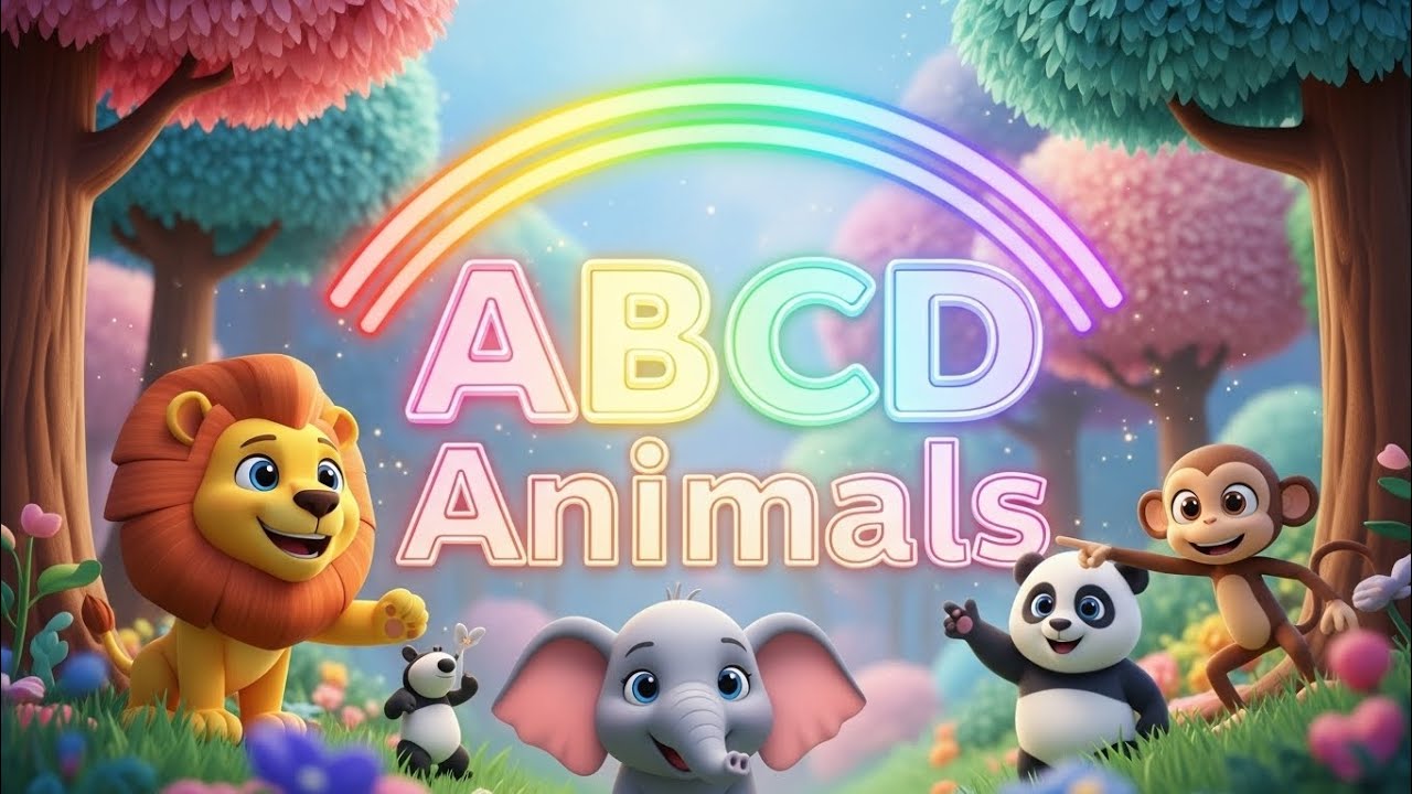 ABC Song with Animals | A to Z Learning for Kids | Golden Kids Studio