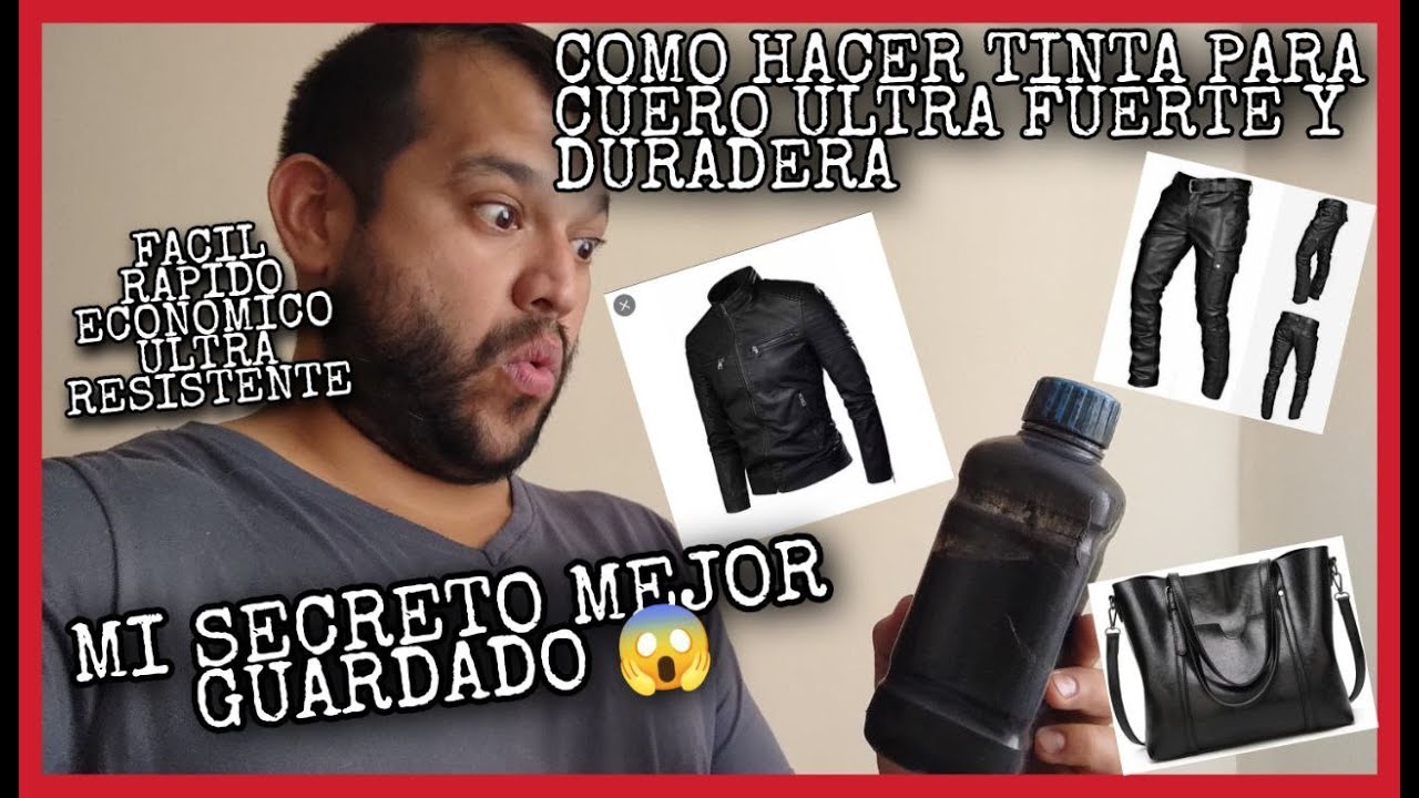 COMO HACER TINTA PARA CUERO ULTRA RESISTENTE Y DURADERA (MI SECRETO MEJOR GUARDADO😱🤑)