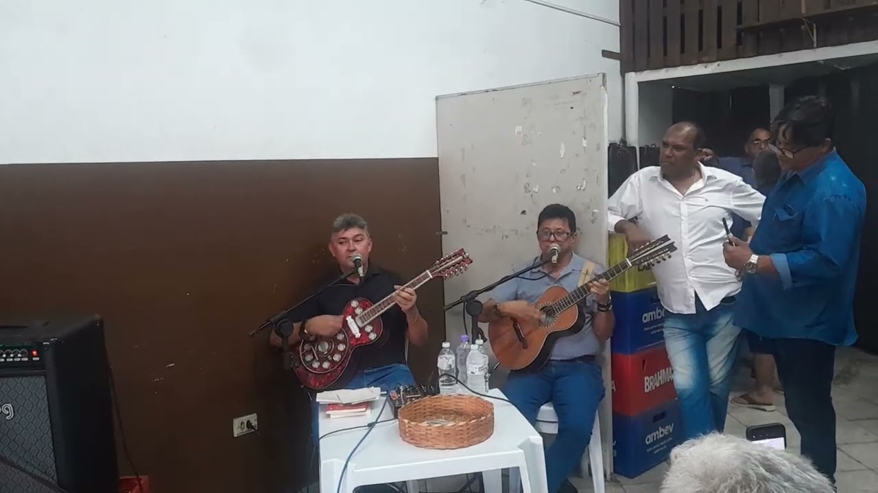 Raimundo Caetano e Hipólito Moura falando sobre o sertão. 