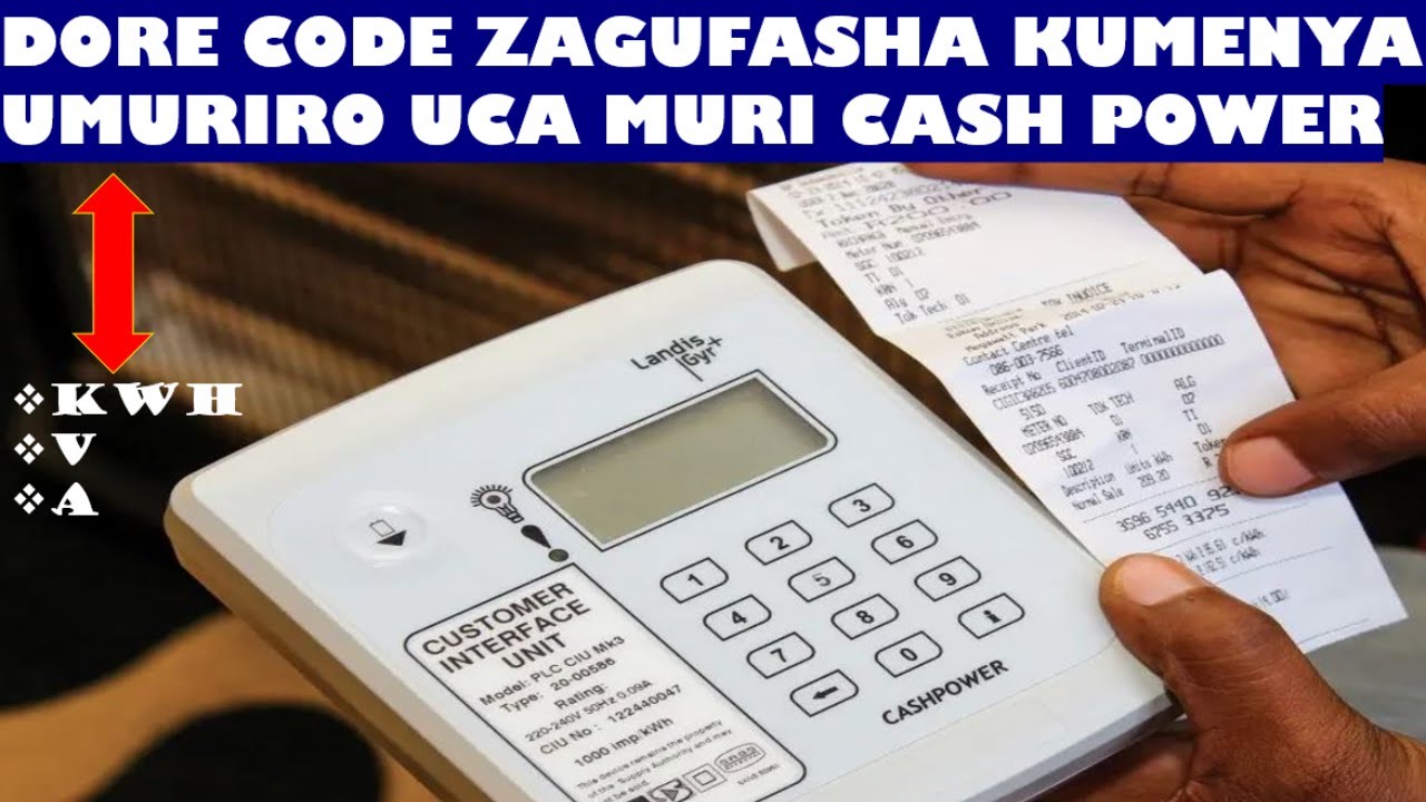 DORE CODE ZAGUFASHA KUMENYA UMURIRO UCA MURI CASH