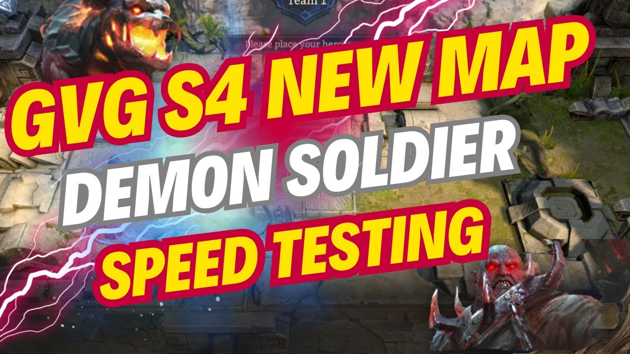 Speed Testing for ALL Demon Soldiers!!!! Guild Wars Season 4 Tower Map -  Watcher of Realms GvG