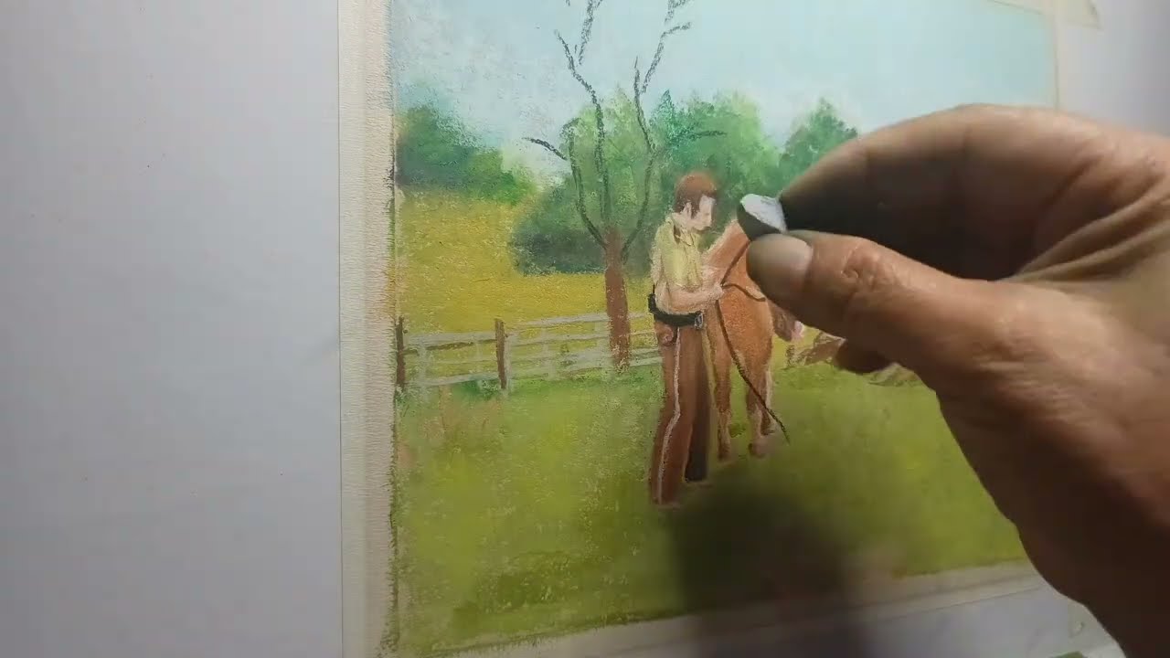 Pastel sobre papel 