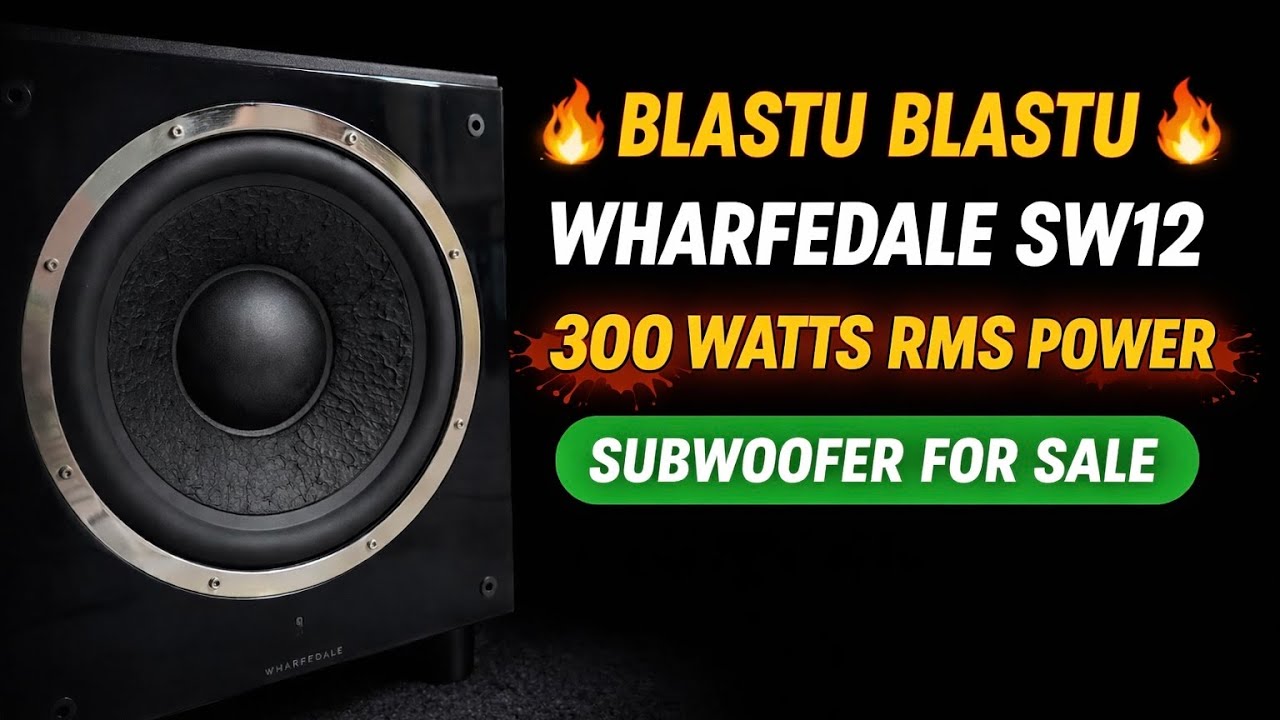 Wharfedale SW12 12” Subwoofer For Sale | 300W RMS Excellent Condition