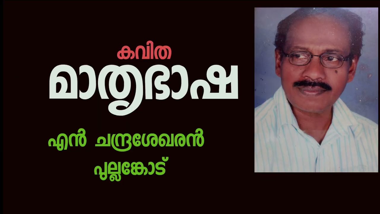 മാതൃഭാഷ | എൻ ചന്ദ്രശേഖരൻ പുല്ലങ്കോടിന്റെ കവിത