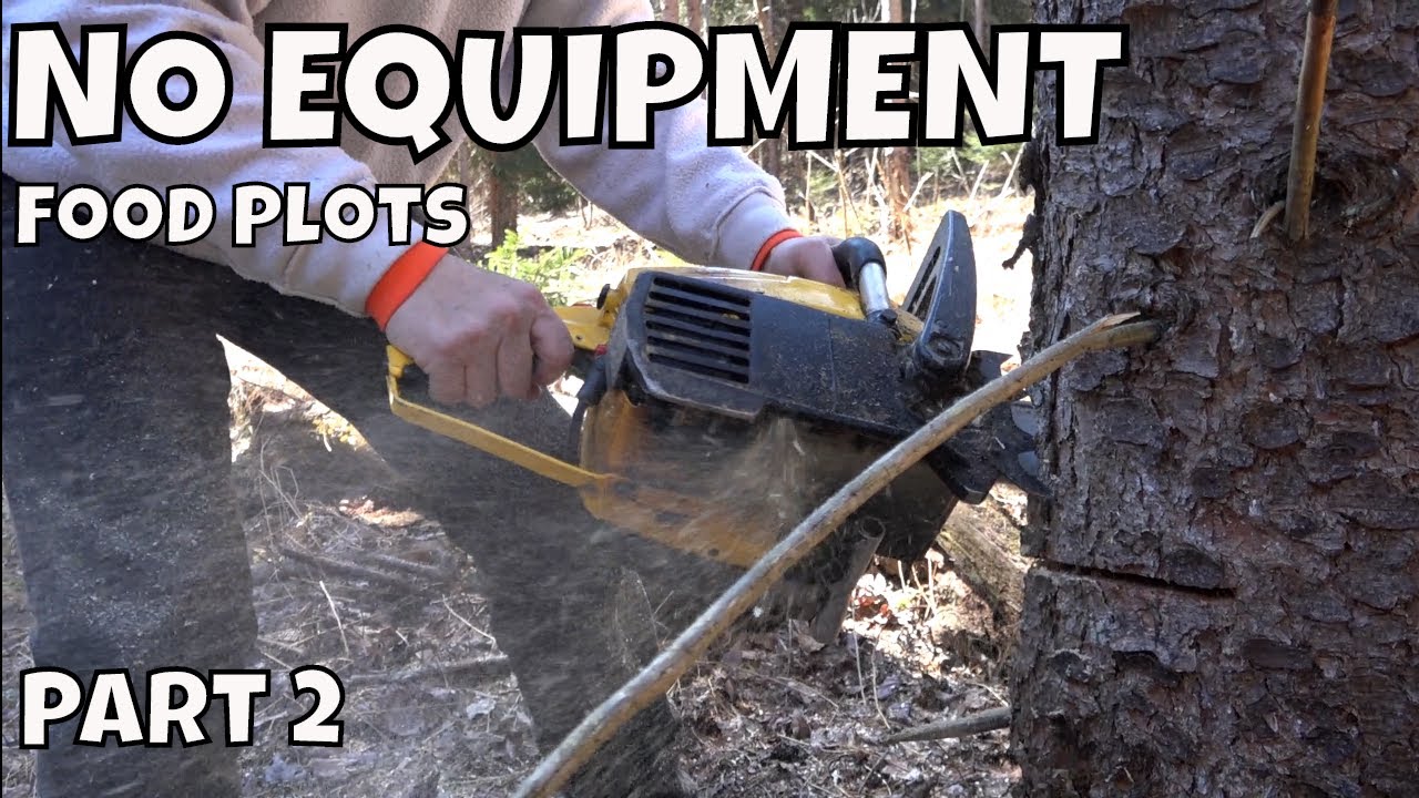 Deer Food Plots In The Woods With NO EQUIPMENT - Prep Time #2