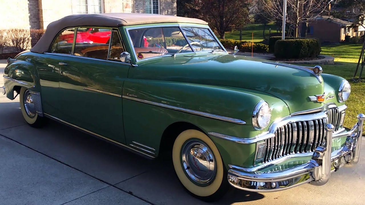 Кабриолет Desoto 1949 года продаётся в раме с выставочного автомобиля на острове Амелия, цена 44 ...