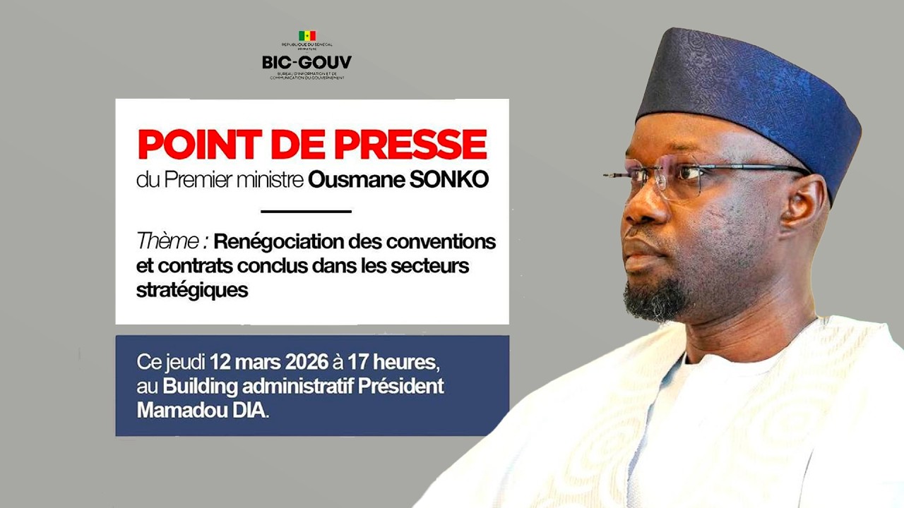 Renégociation des contrats Pétroliers et Gaziers: PM Sonko parle