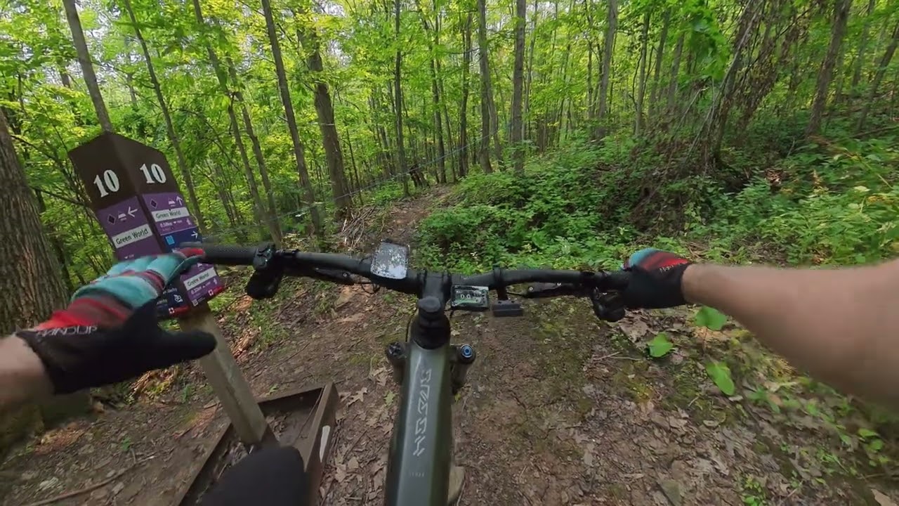 Yes, Blue Mountain still has mountain bike trails. But......it was a frustrating ride!