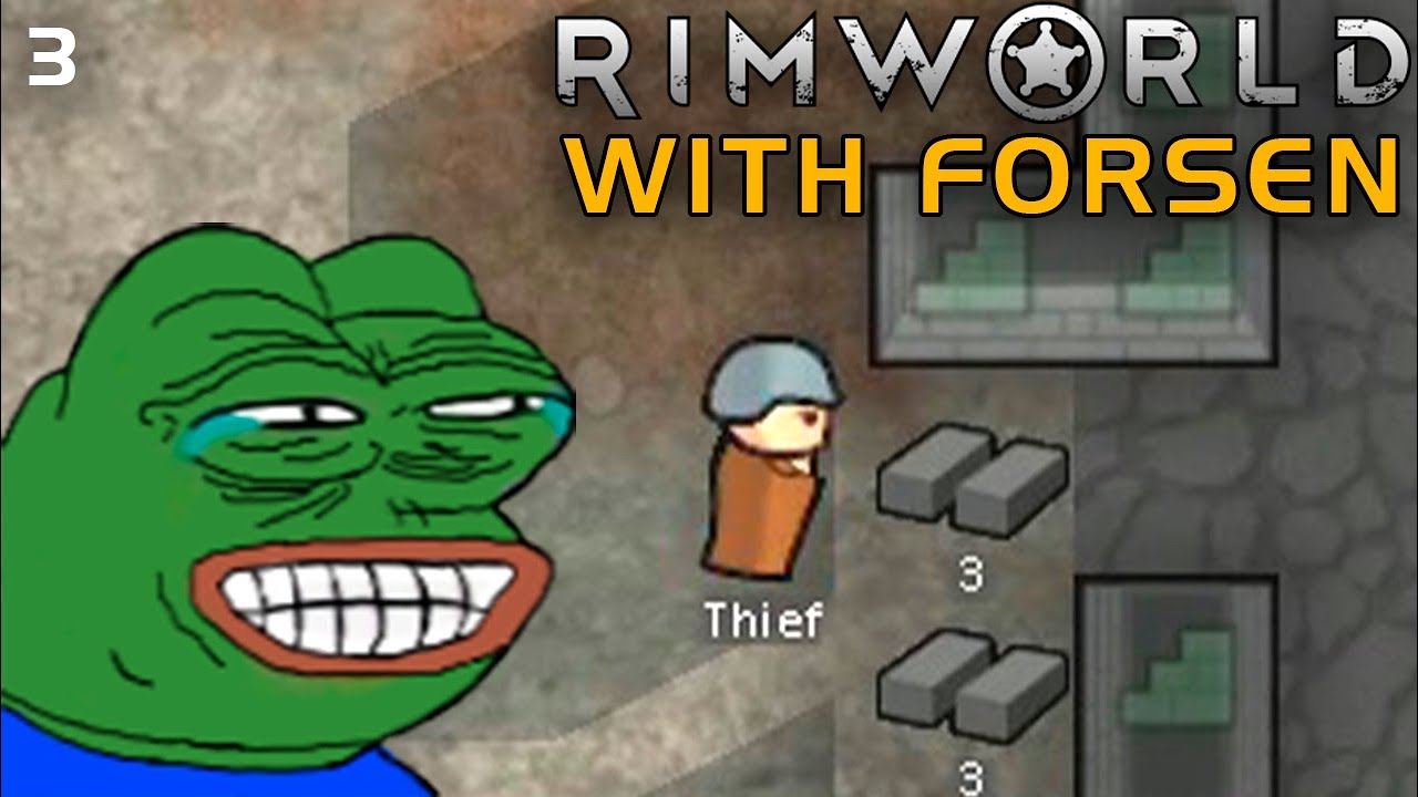 Forsen destroyed the marble wall. Rimworld (3)