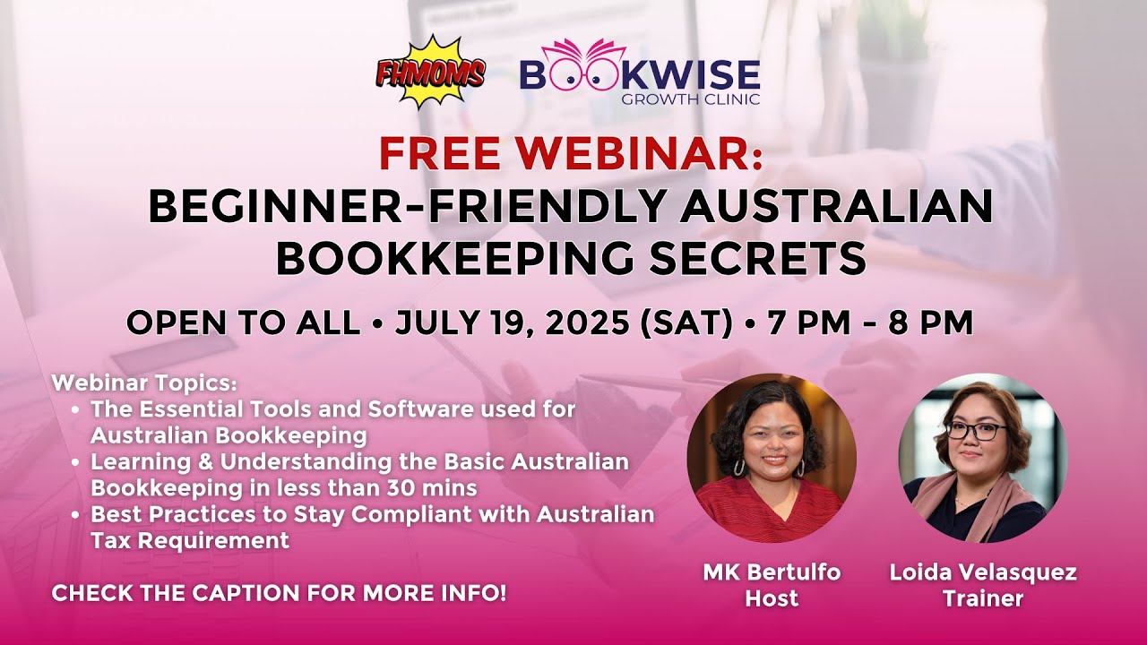 FREE WEBINAR: BEGINNER-FRIENDLY AUSTRALIAN BOOKKEEPING SECRETS