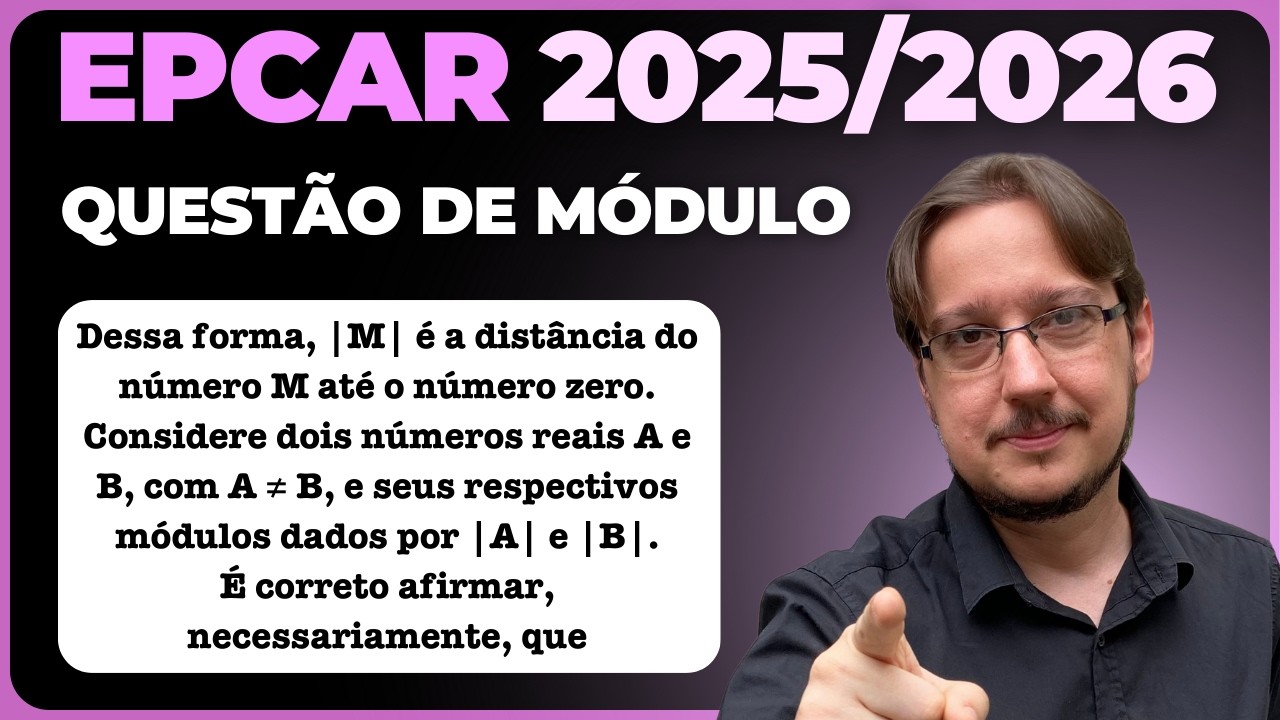 EPCAR || Módulo || Na matemática, define-se módulo de um número como a distância que esse número